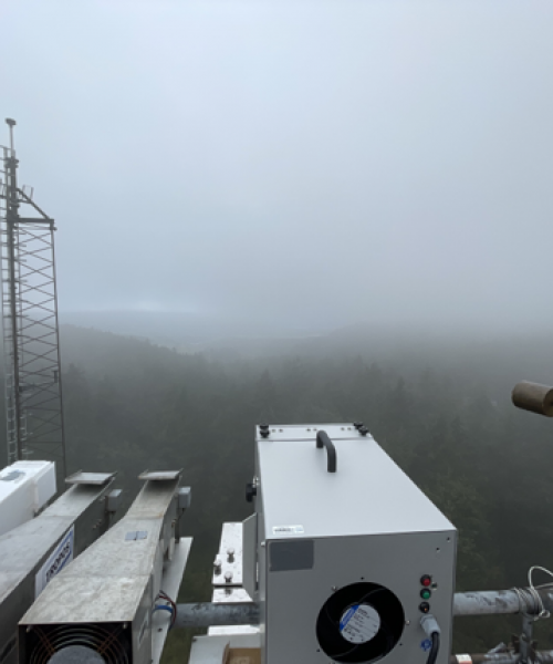 cloud water collectors during the CCWaC intercomparison campaign on Mt. Schmücke 